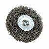 Forney Command PRO Wire Wheel, Crimped, 3 in x .014 in x 1/4 in Shank, Bulk 72254